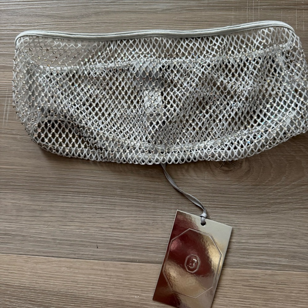 Swarovski Skims crystal silver bralette NWT